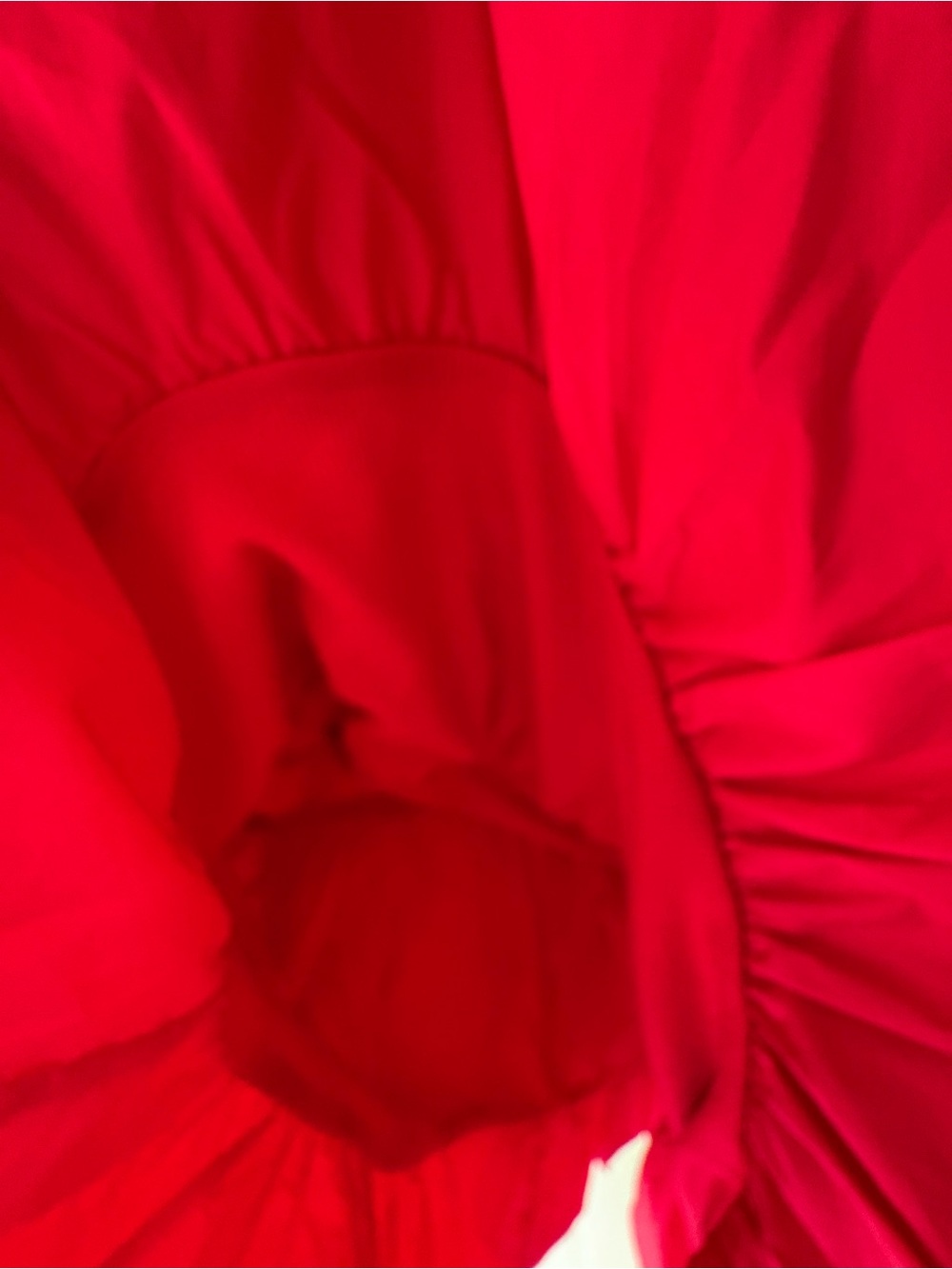 Lulus NWT Red Long Sleeve Ruffle Hem Mini Dress M - Picture 4 of 7